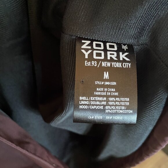 Women's Zoo York Button Up Jacket with Hood - NWOT - Picture 5 of 9